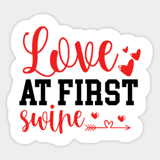 Love at first swipe Sticker